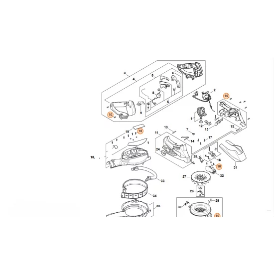STIHL   Śruba z łbem cylindrycznym IS-P4x16 9074 477 3025
